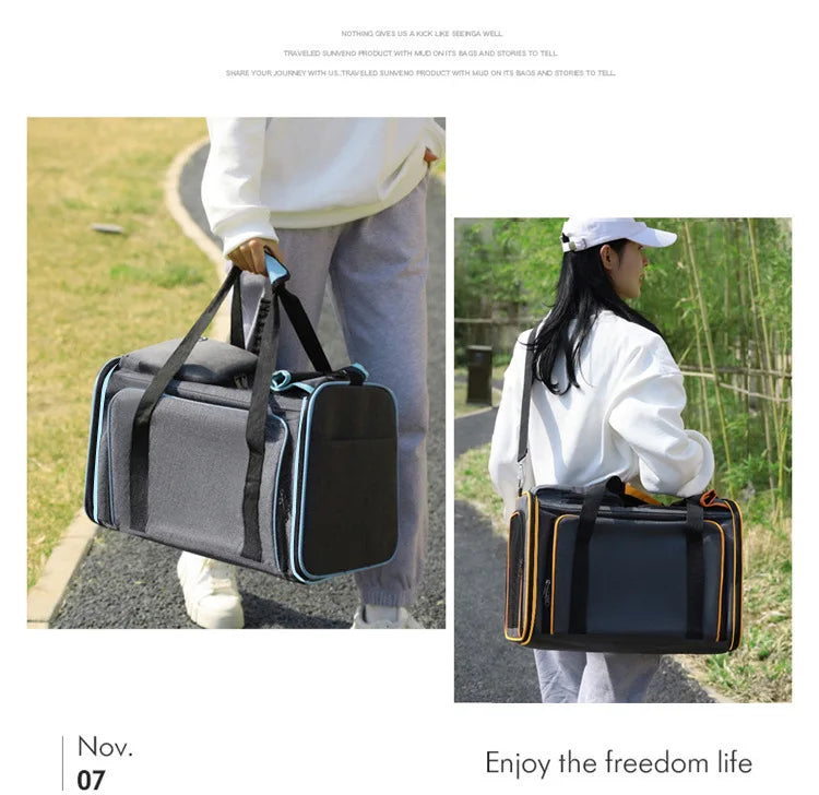 Foldable Large Capacity Pet Carrier Bag