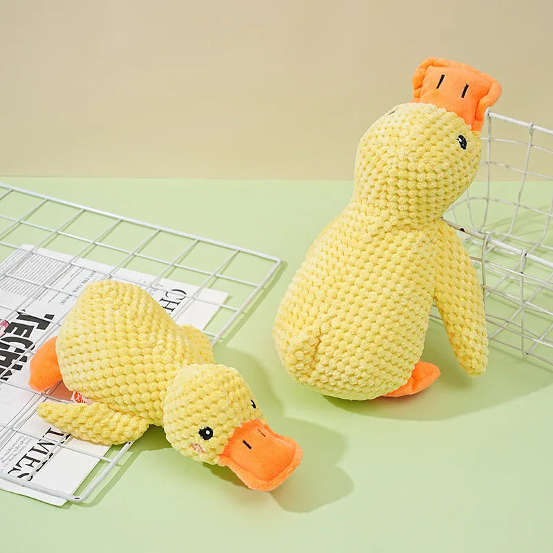 Plush Duck Dog Toy with Sound