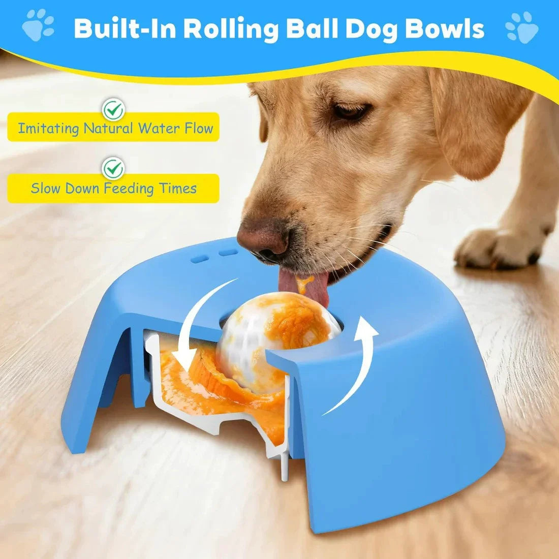 Silicone Lick Bowl & Slow Feeder for Dogs & Cats — Detachable, Washable & Non-Slip