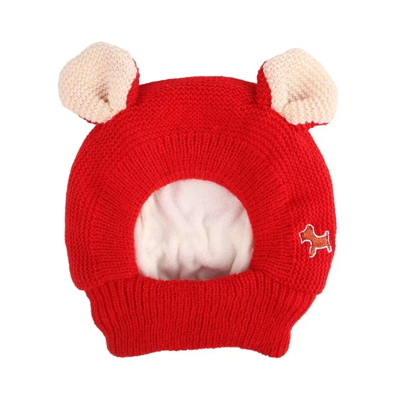 Knitted Winter Hat for Medium & Large Dogs