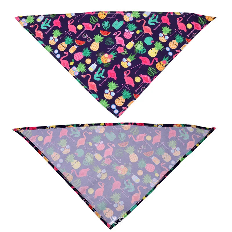Tropical Print Pet Bandana for Dogs & Cats