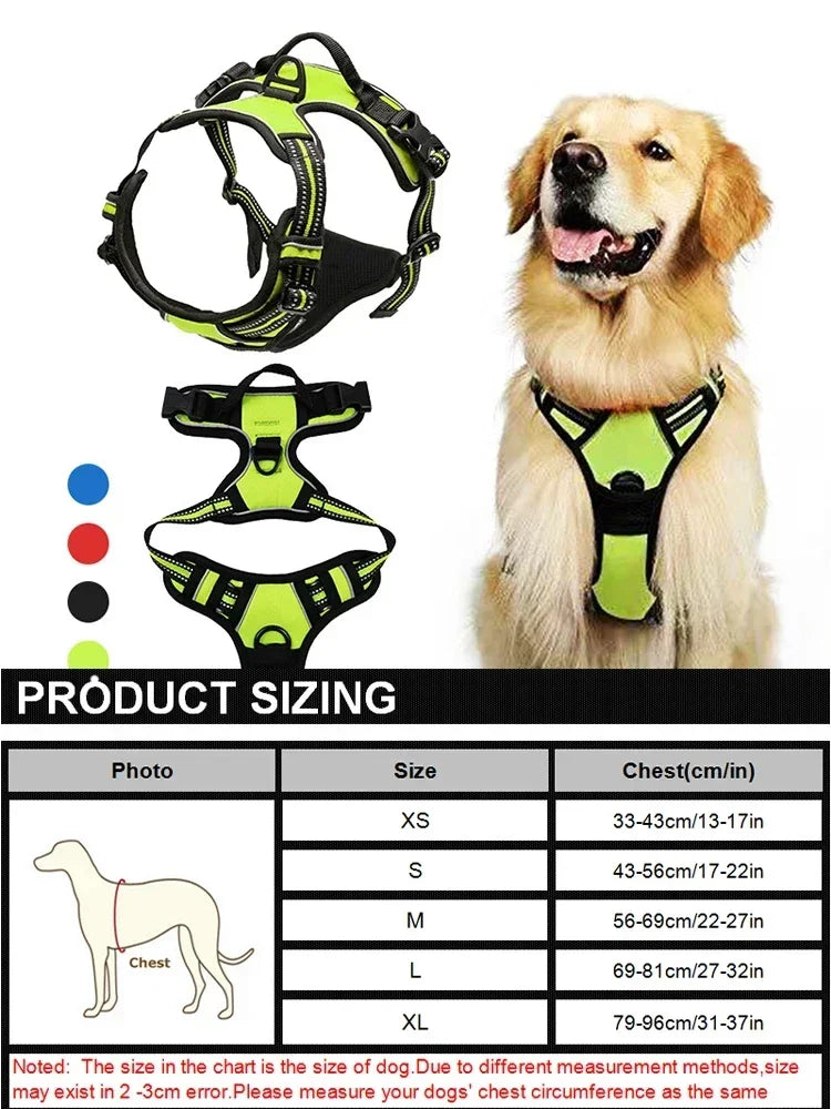 Reflective Adjustable Vest Harness for Dogs and Cats