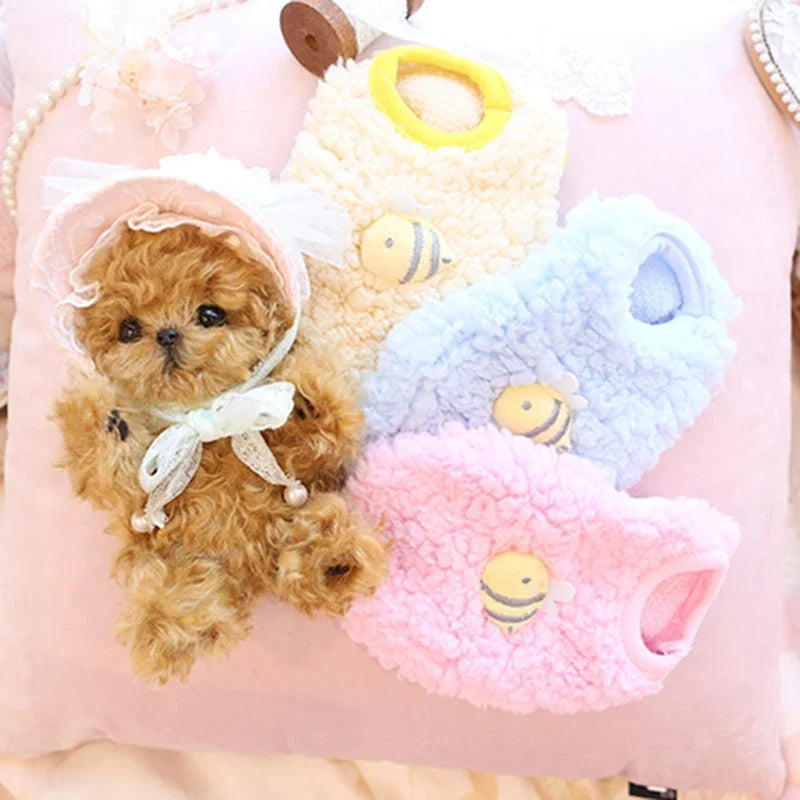 Warm Fleece Vest for Kittens, Puppies & Small Pets