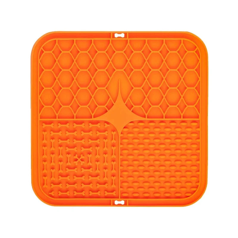 Silicone Lick Mat with Suction Cup for Dogs – Bath Distraction & Slow Feeding