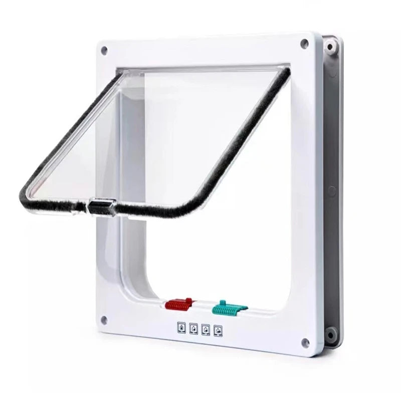 4-Way Locking Cat & Dog Flap Door
