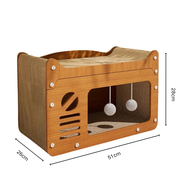 2-in-1 Cat Scratching Board & Post