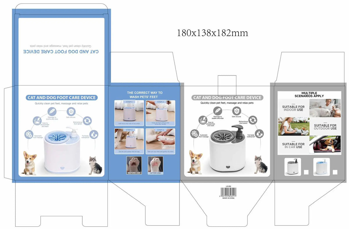 Electric Paw Cleaner for Dogs & Cats