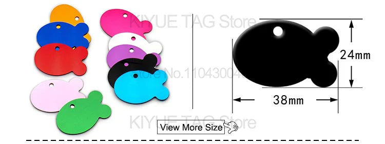 Personalised Aluminium Pet ID Tags – Pack of 100