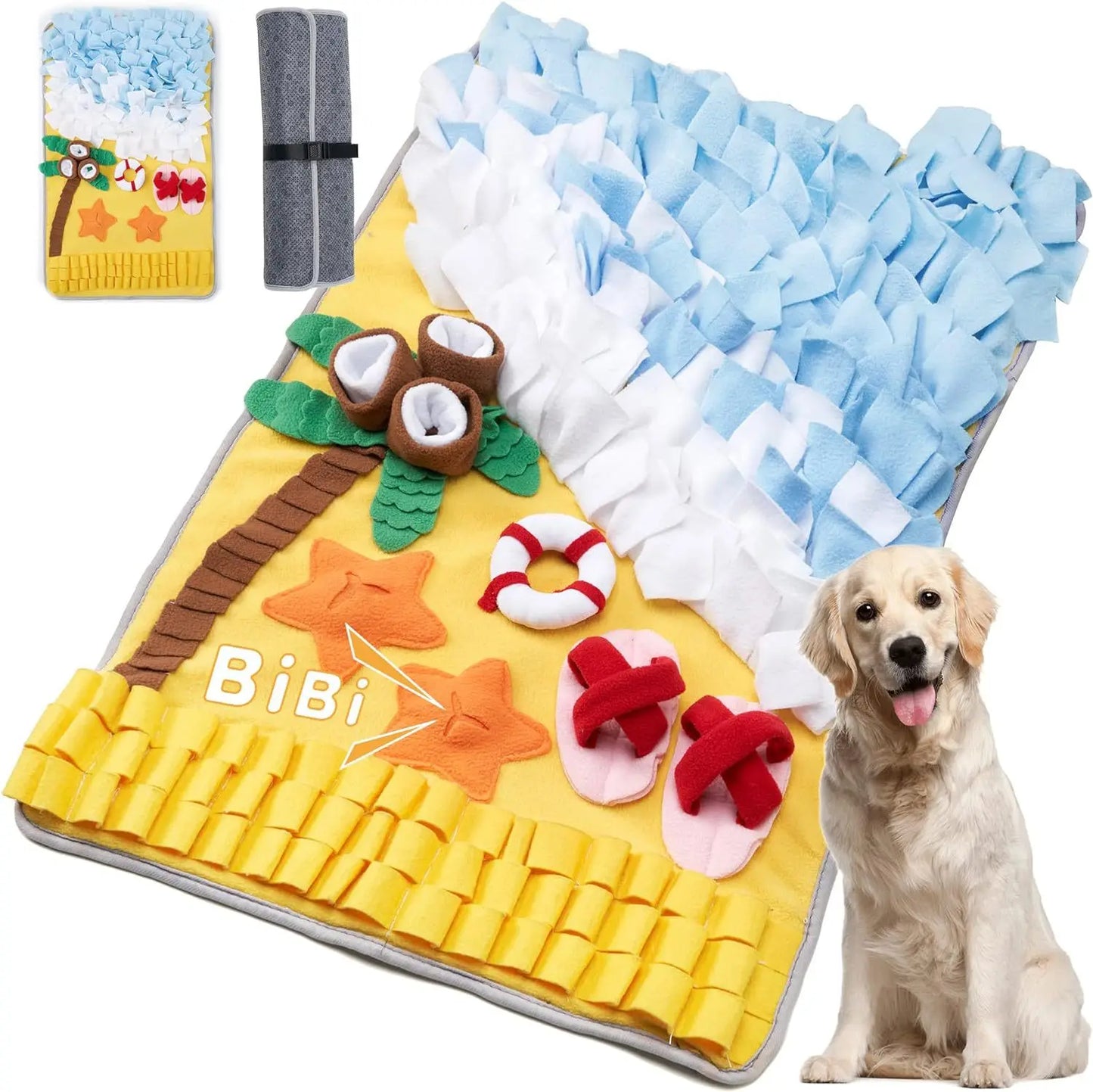 Dog Sniffing Mat – Slow Feeder & Enrichment Blanket