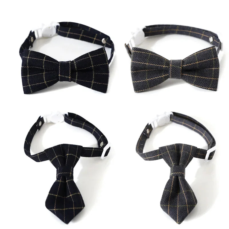 Adjustable Breakaway Cat Collar with Bell & Bow Tie