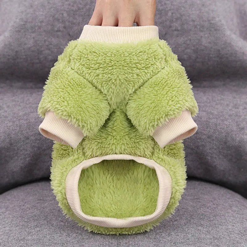 Gilet Chauffant en Peluche pour Chiens et Chats de Petite et Moyenne Taille