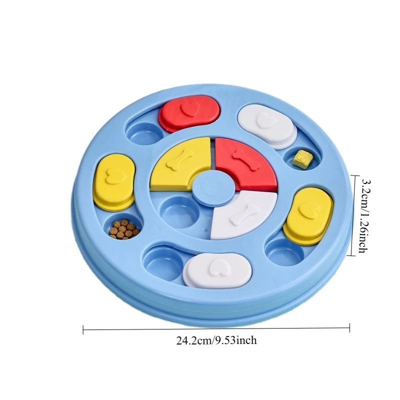 Pet Puzzle Feeder – Sliding Lid Slow Feeder Treat Toy for Cats & Dogs