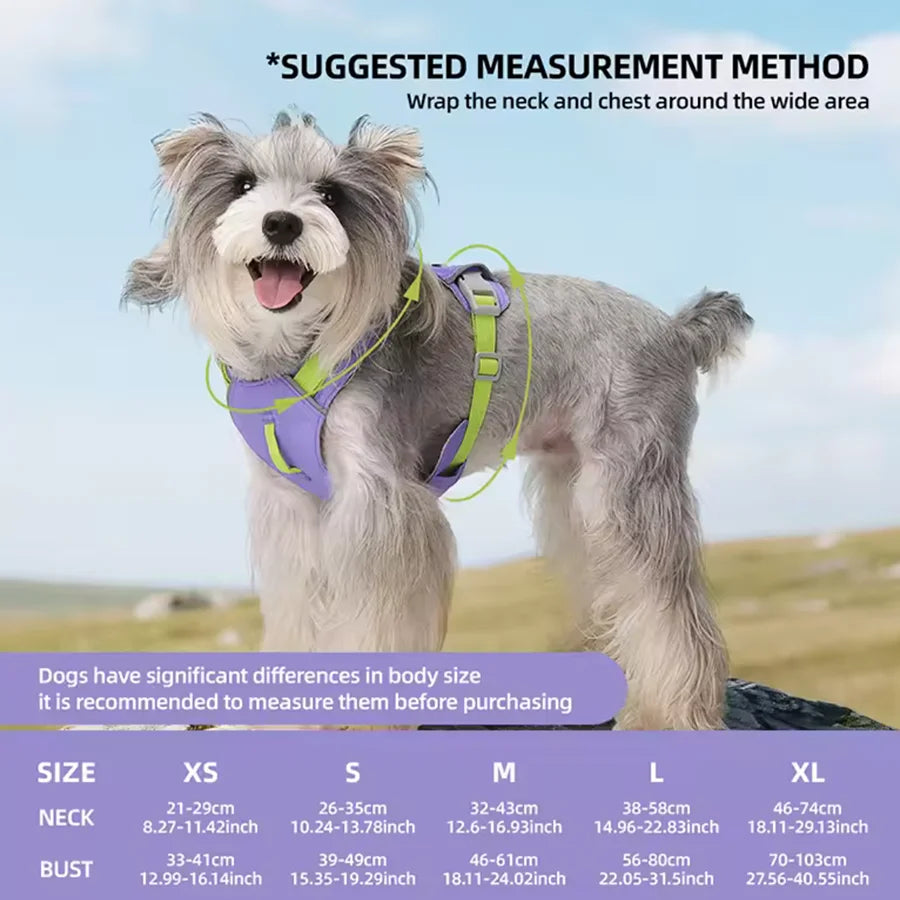 Lightweight No-Pull Reflective Dog & Cat Harness Vest
