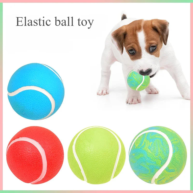 Interactive Squeaky Ball Dog Toy - Teeth Cleaning