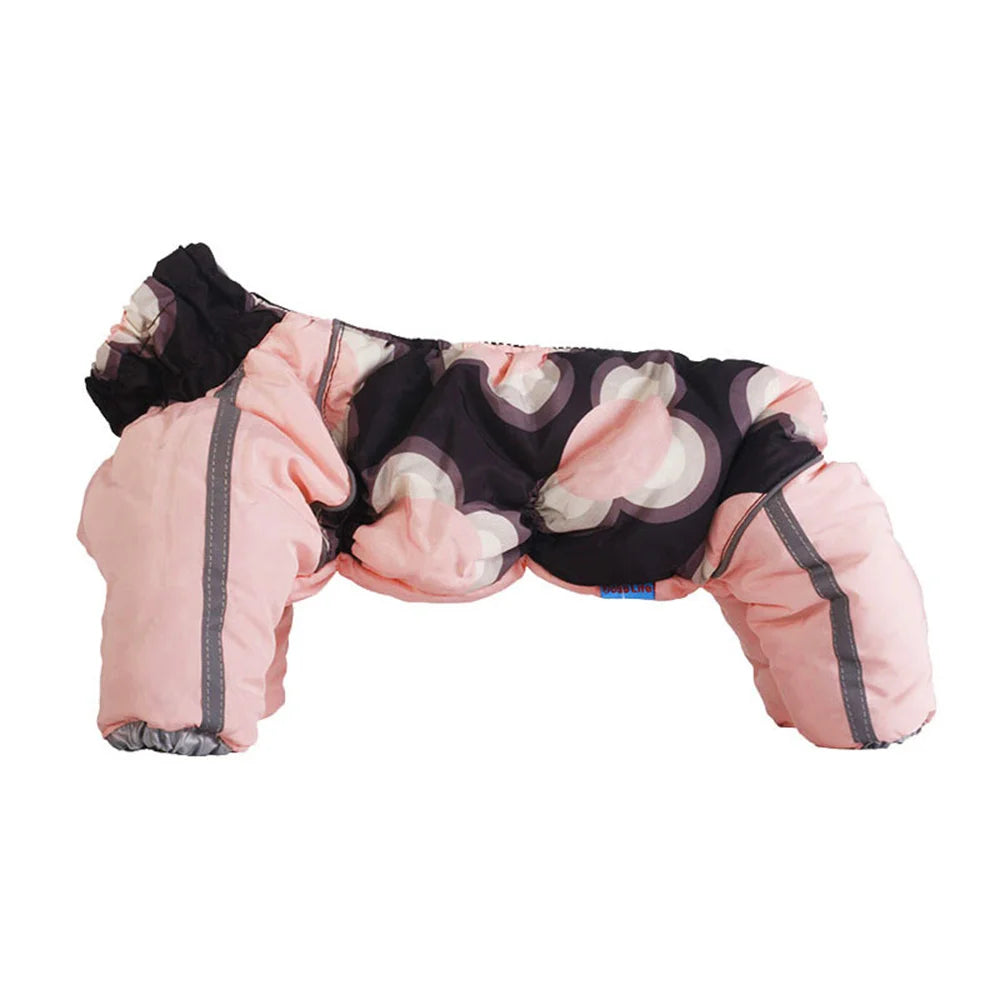 Thickened Reflective Winter Jumpsuit for Small Dogs
