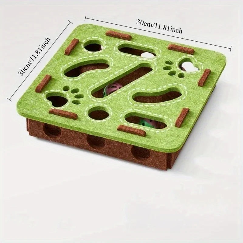 Puzzle Cat Toy - Interactive Mental Stimulation Maze Box