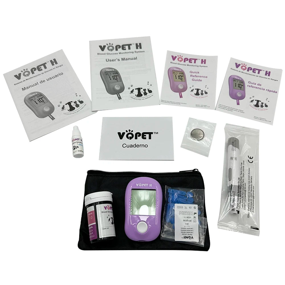 Pet Blood Glucose Monitoring System for Cats & Dogs