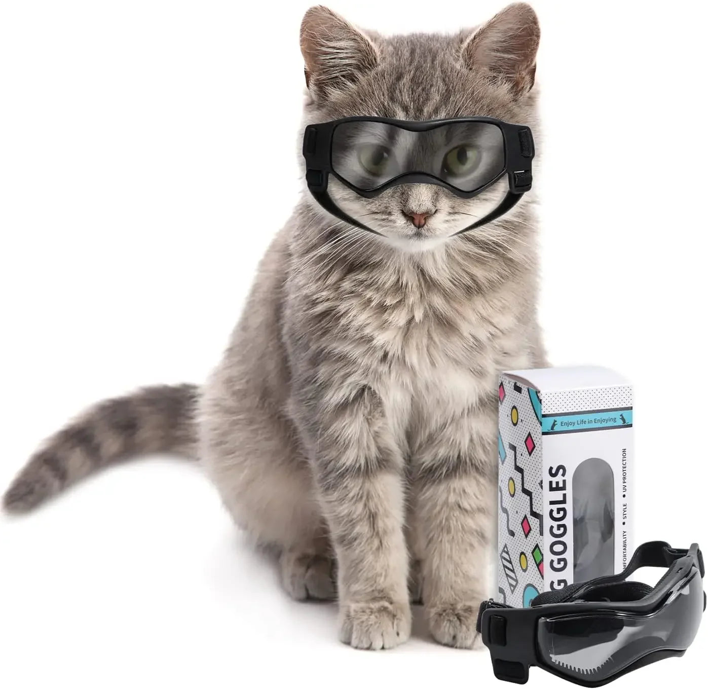 Cat Sunglasses - UV Protection Goggles for Small Pets