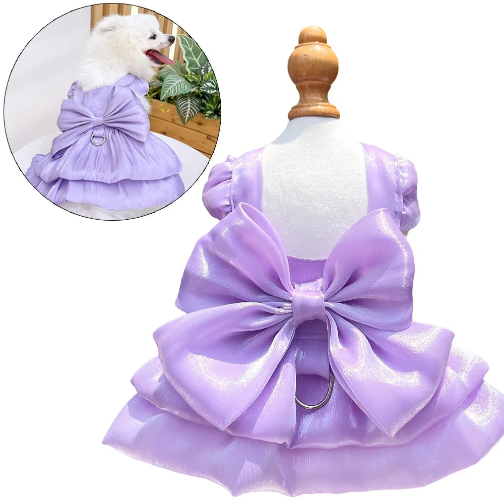 Bowknot Princess Dress for Small Dogs & Cats