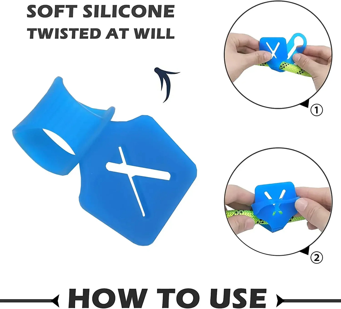 Silicone Dog Poop Bag Holder - Hands-Free Waste Bag Dispenser Clip