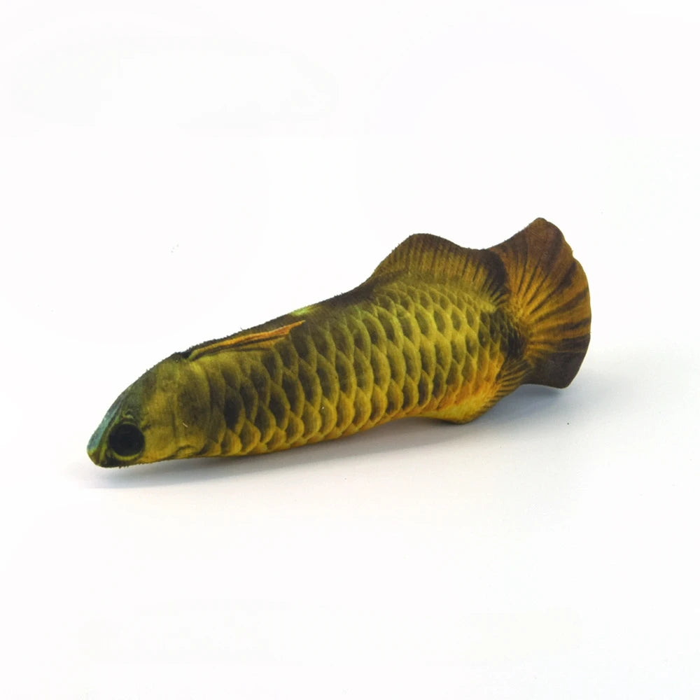 Realistic Plush Fish Cat Toy Pillow