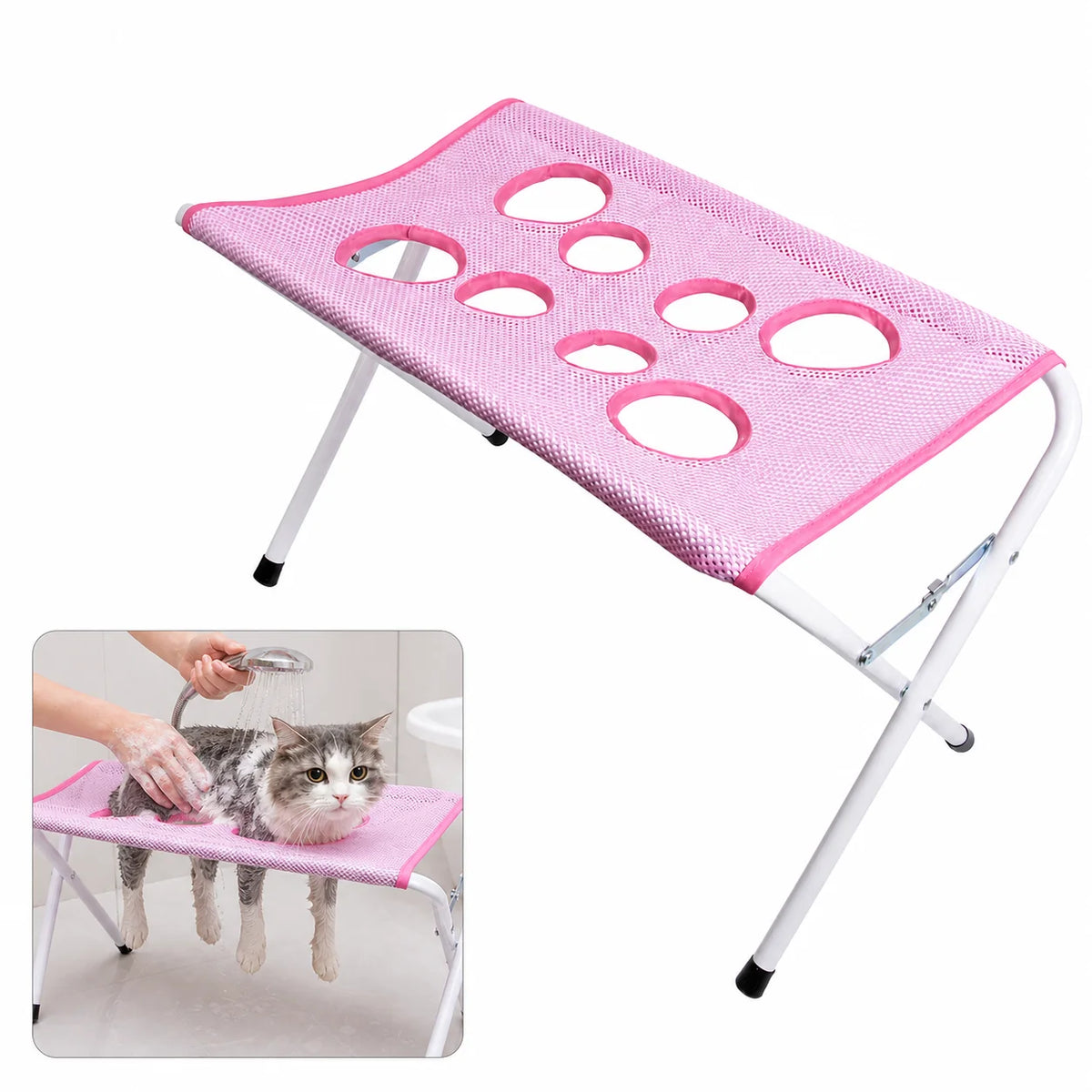 Foldable Pet Grooming Hammock Stand
