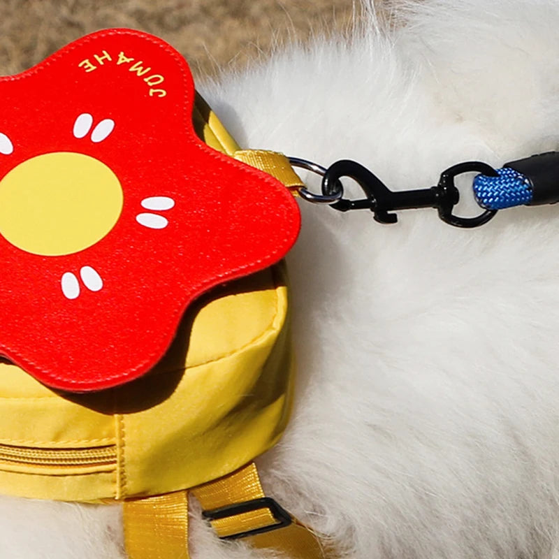 Cartoon Print Backpack Harness for Small Dogs & Puppies