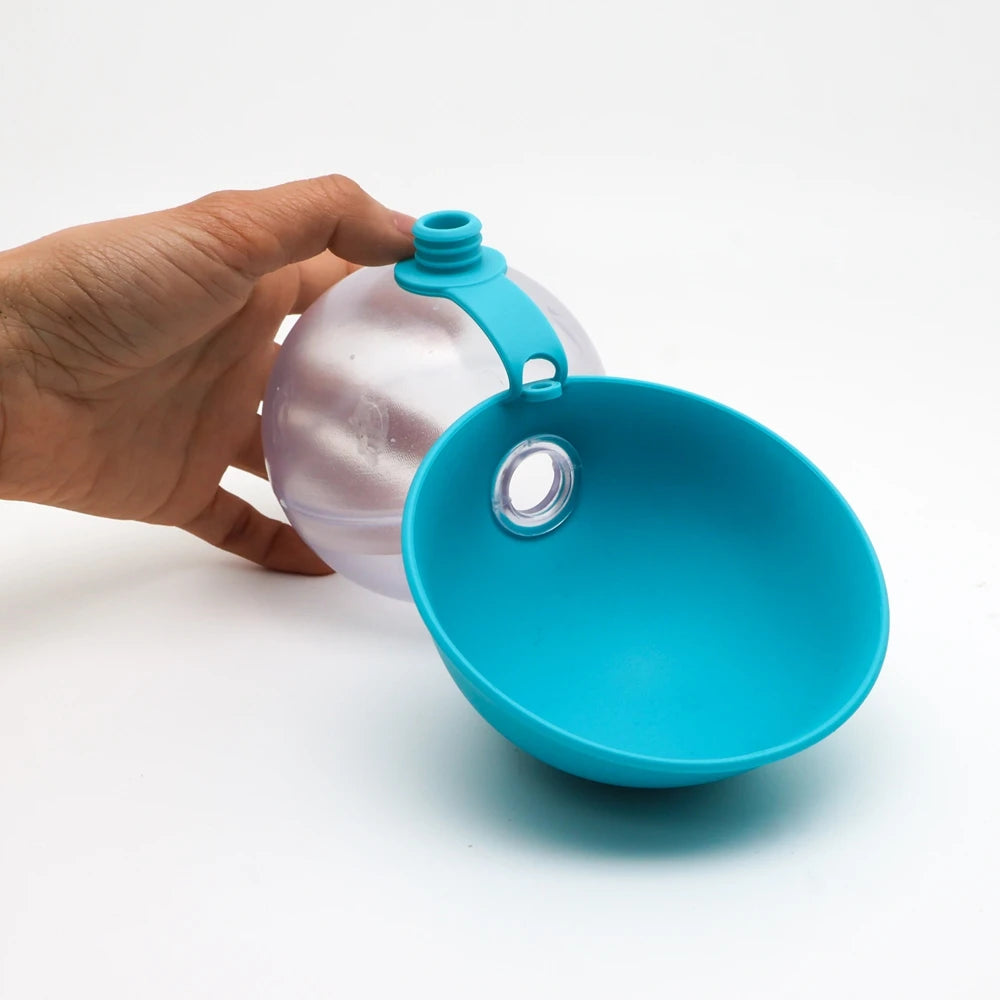 Foldable Silicone Pet Water Bottle & Bowl – Portable Outdoor Dispenser for Dogs & Cats