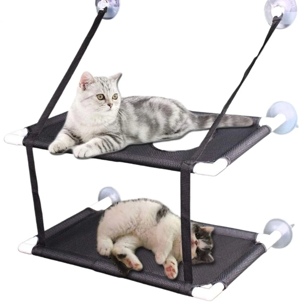 Cat Window Perch & Hammock with Strong Suction Cups