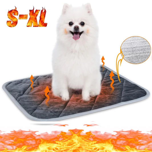 Self-Heating Thermal Pet Pad – Washable Anti-Slip Kennel Mat for Dogs & Cats