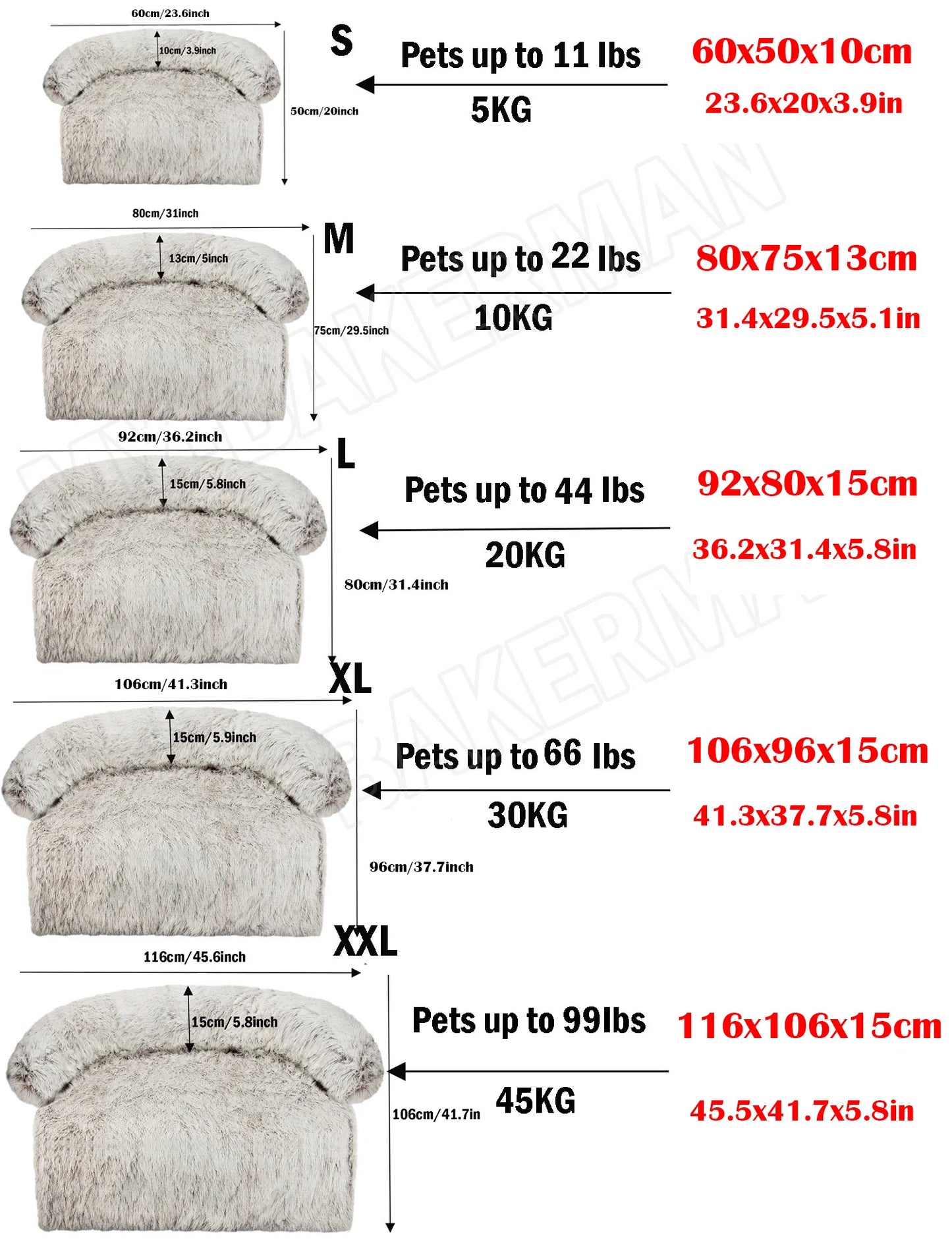 Warm Washable Sofa Bed for Dogs & Cats