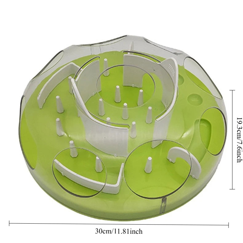 Pet Puzzle Feeder – Sliding Lid Slow Feeder Treat Toy for Cats & Dogs