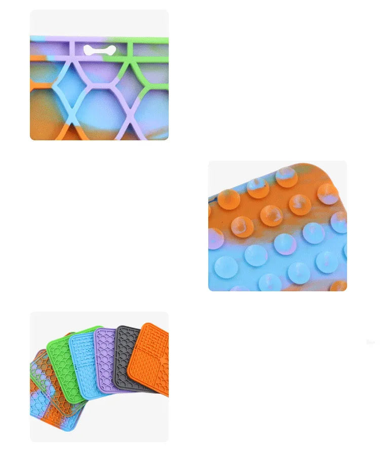 Silicone Lick Mat for Dogs — Slow Feeder & Bath Distraction