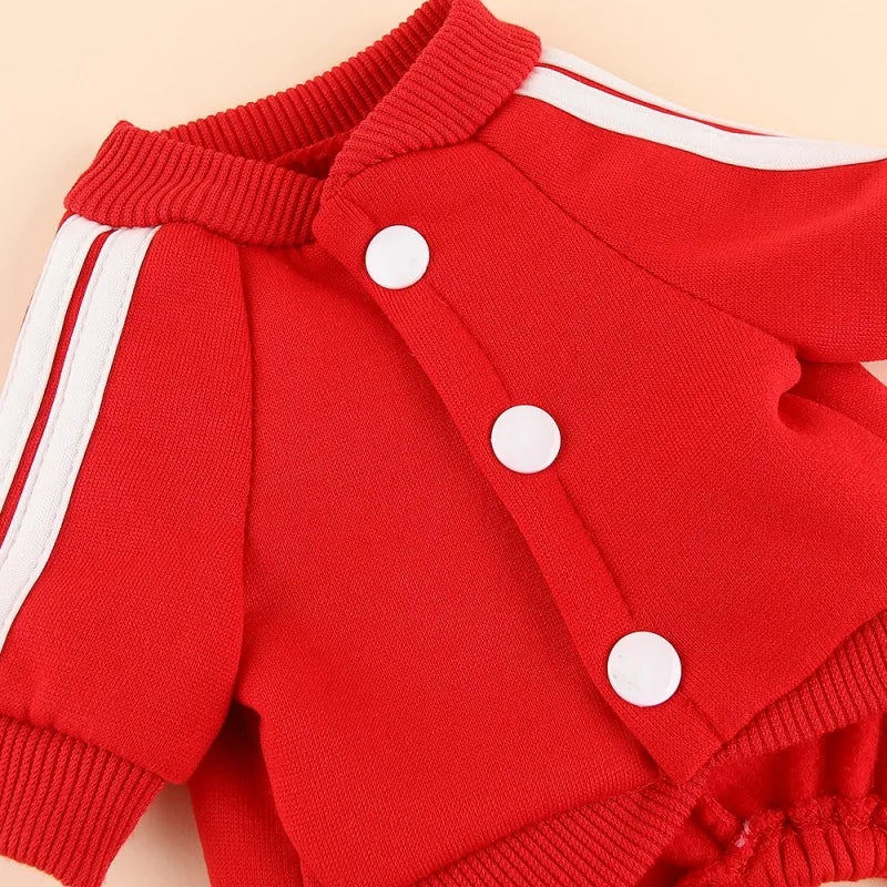 Fleece Hoodie Jumpsuit for Dogs & Cats