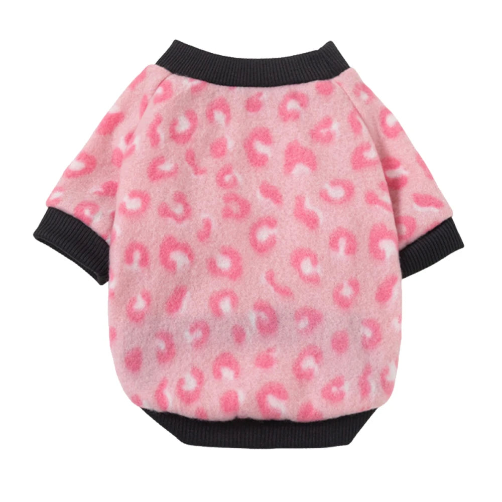 Printed Fleece Pet Pullover Sweater