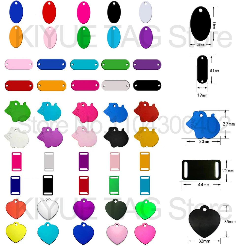 Personalised Aluminium Pet ID Tags – Pack of 100