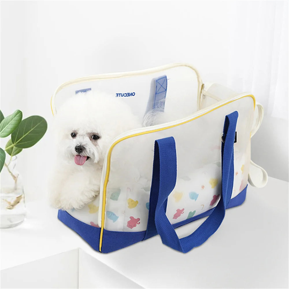 Pet Messenger Bag with Cushion for Cats & Small Dogs