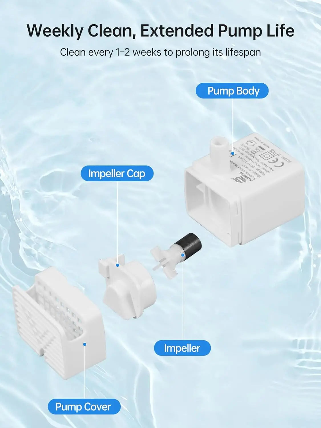 Ultra-Quiet Brushless Water Pump for Pet Fountain