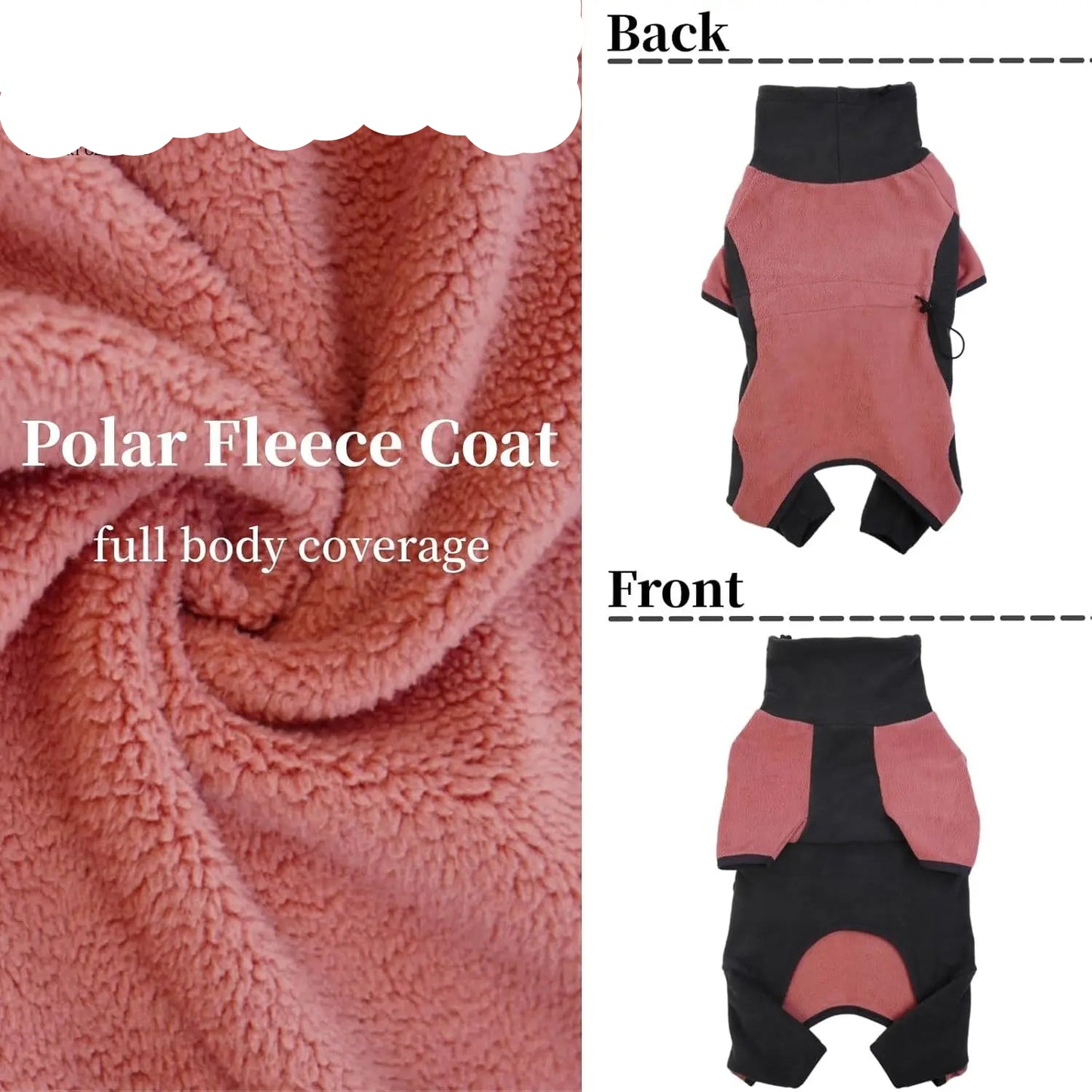 Soft Fleece Dog Winter Onesie