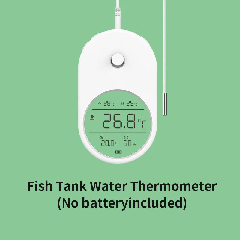 3-in-1 Digital Aquarium Thermometer with LCD Screen & Temperature Alarm