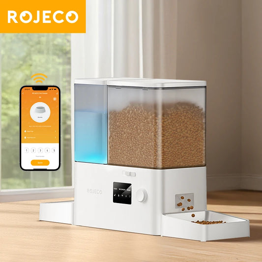 2-in-1 Automatic Pet Feeder & Water Fountain — 8.5L WiFi Smart Dispenser for Cats & Dogs