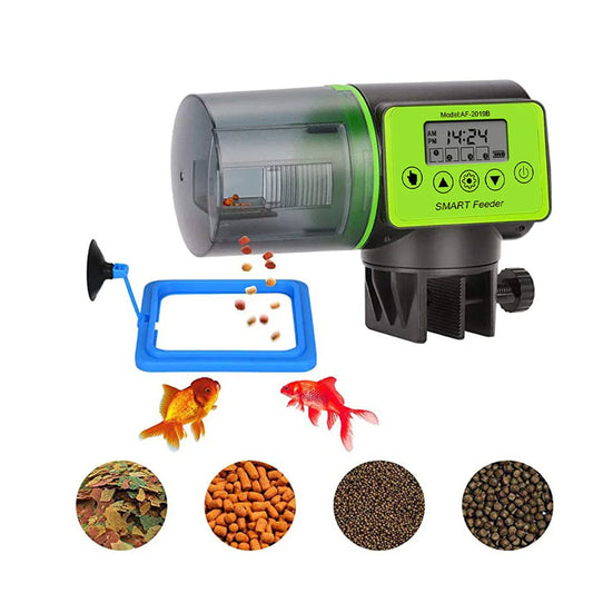 Distributeur automatique intelligent de nourriture pour aquarium à grande capacité et avec fonction de minuterie