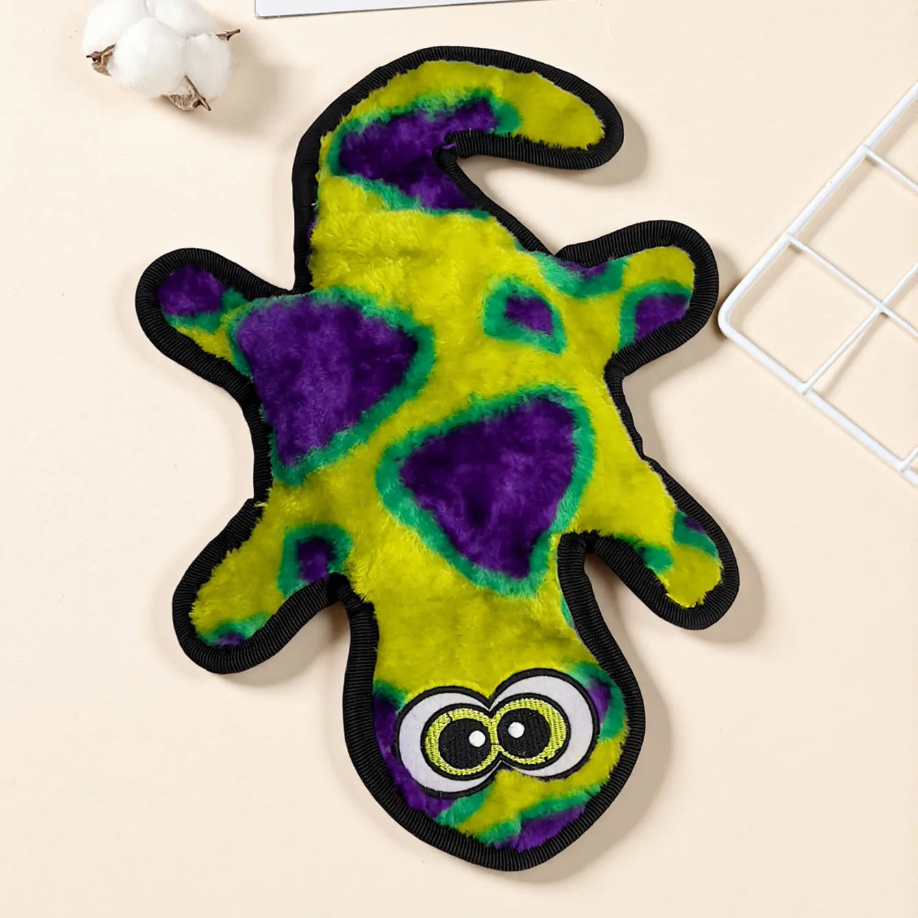 Peluche Gecko Jouet à mâcher interactif pour petits chiens