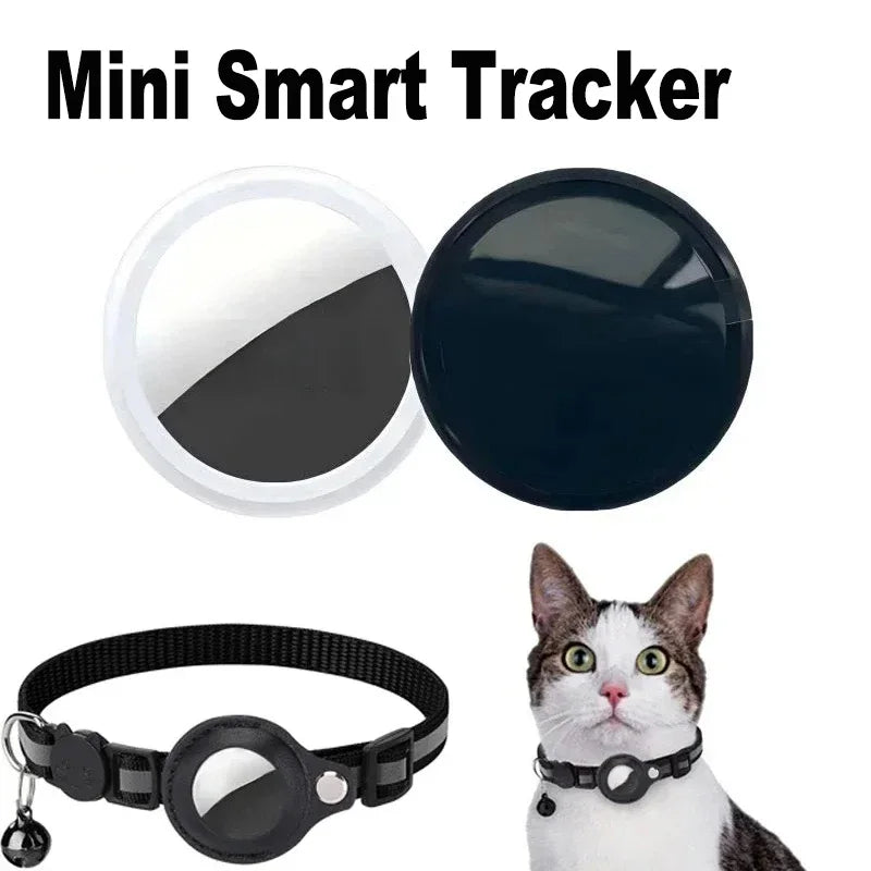 Ultra-Compact 30mm Bluetooth Tracker for Pets, Keys & Bags — Leather Sleeve Option