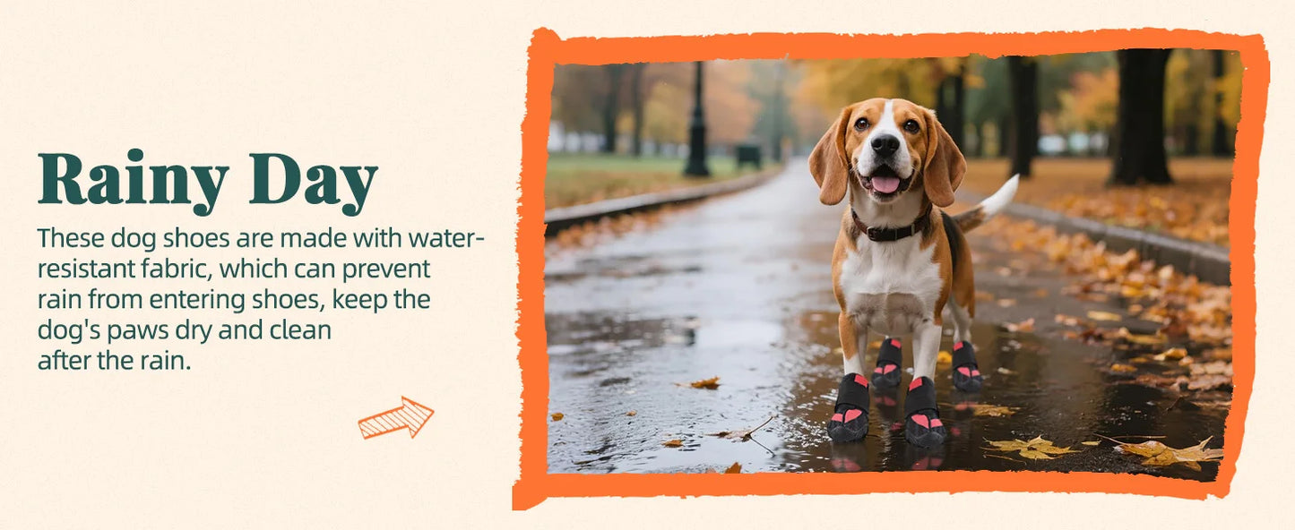 Bottes antidérapantes respirantes pour chiens toutes saisons
