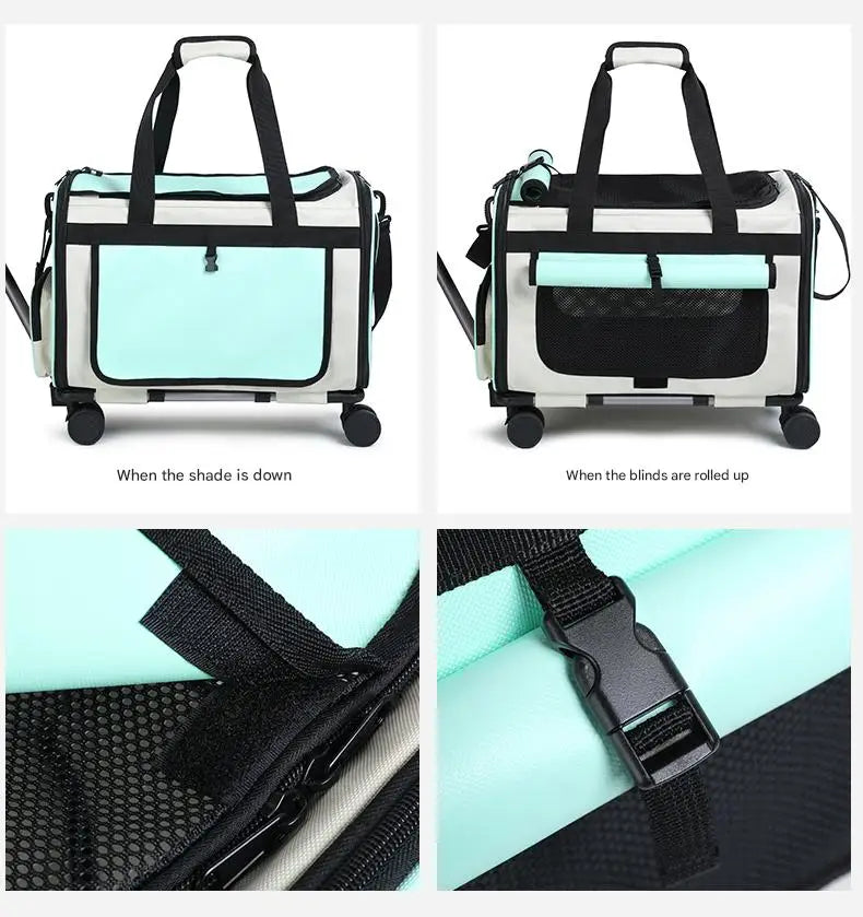 Sac de transport pliable pour animaux de compagnie — Grande valise de voyage détachable