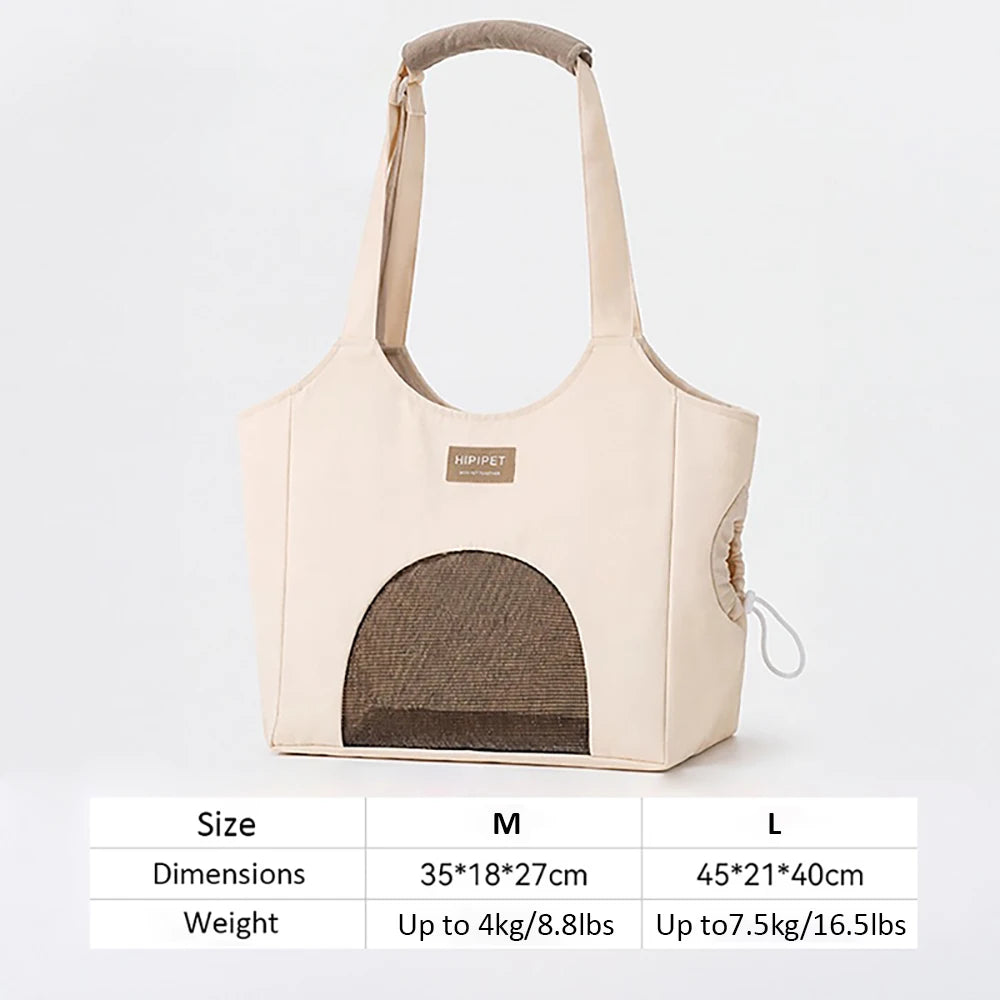 Canvas Pet Carrier Bag for Small Dogs & Cats — Up to 7.5kg