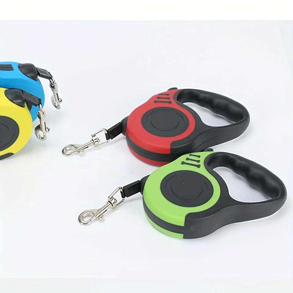 Ensemble de laisses rétractables pour animaux de compagnie - Lot de 4 laisses automatiques multicolores de 3 m pour chiens