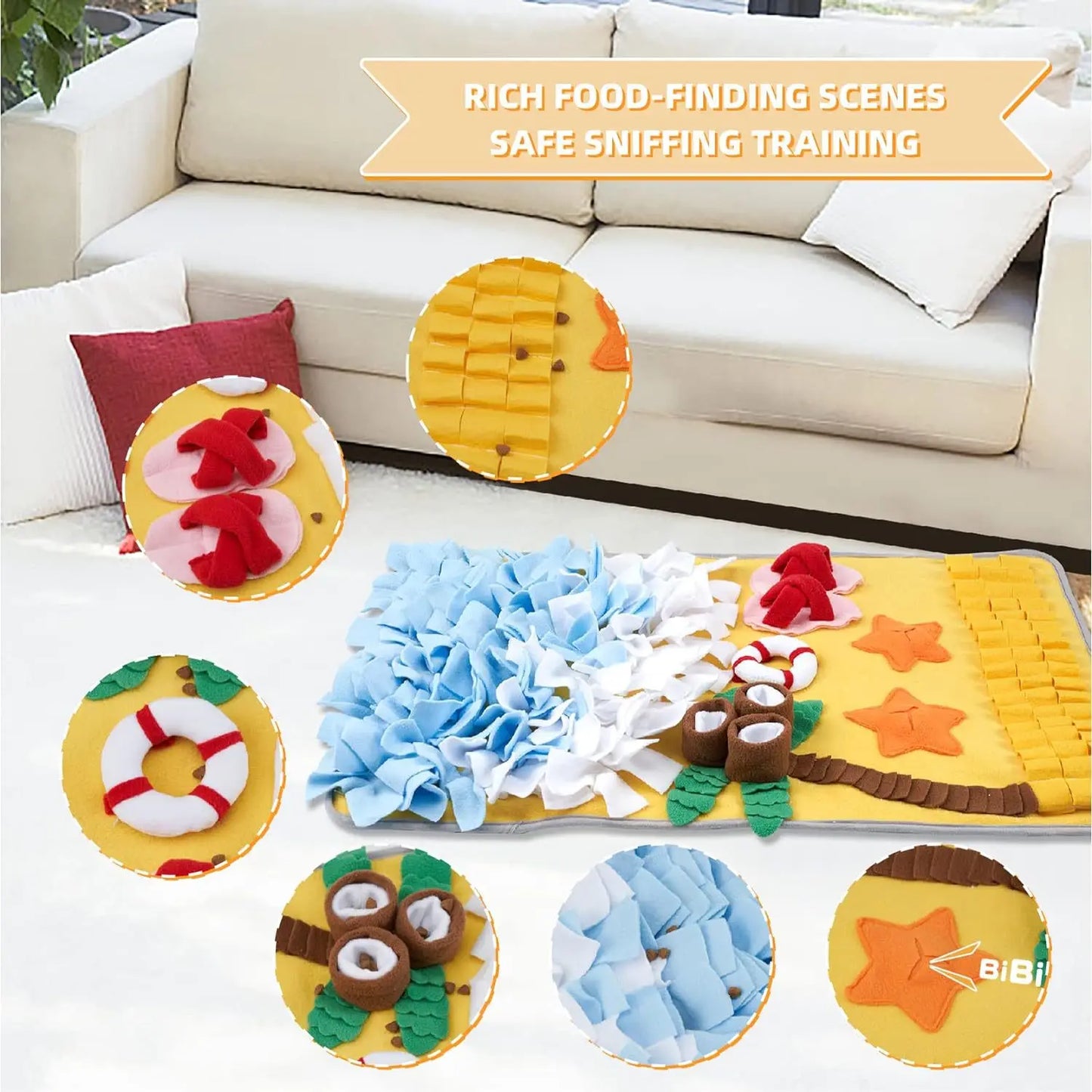 Dog Sniffing Mat – Slow Feeder & Enrichment Blanket