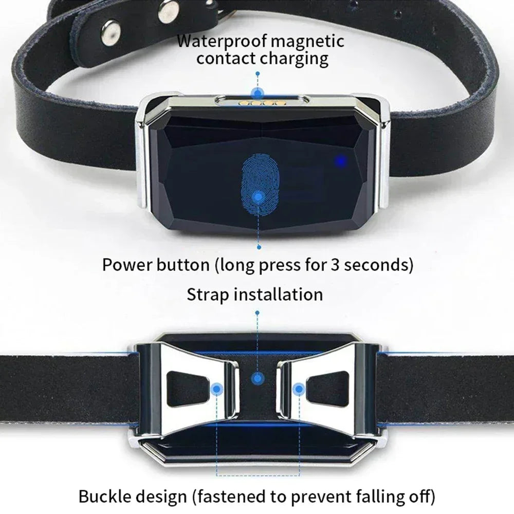 Waterproof GPS Pet Collar Tracker with WiFi & Real-Time Tracking